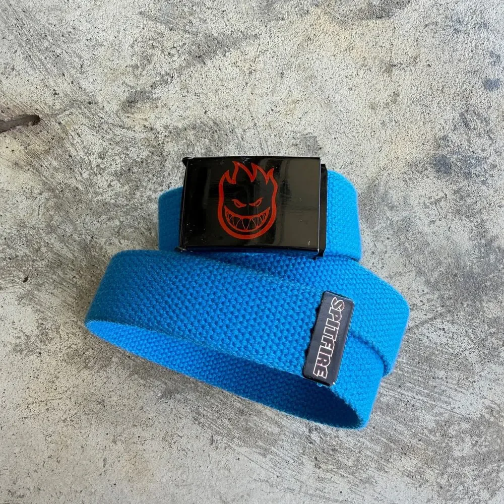 Vintage Spitfire Bighead Web skater Belt Blue One Size - Picture 1 of 8